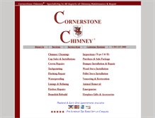 Tablet Screenshot of cornerstonechimney.com